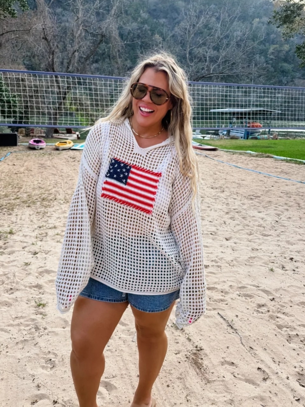 Freedom Flag Patch Pullover